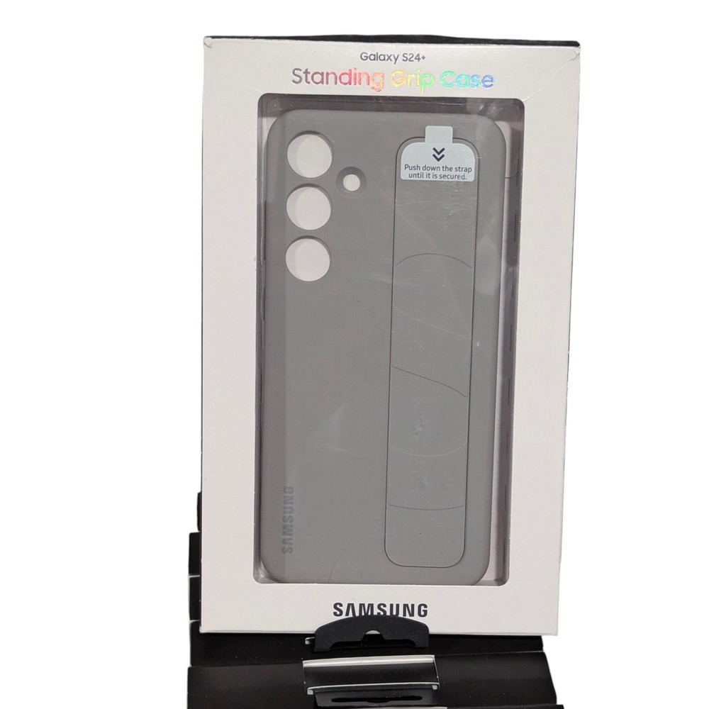 E4. Samsung Standing Grip Case Cover for Samsung Galaxy S24+ (Plus) - Taupe NEW - Picture 1 of 1